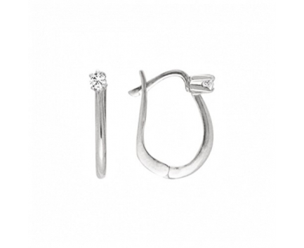 Серьги  из серебра 925 пробы с фианитом 13-5-ZZ-E-0SL381