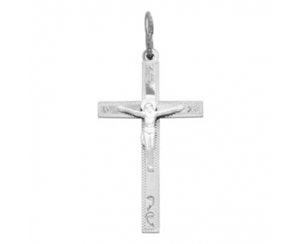 Подвеска крест с распятием из серебра 925 пробы с  20-5-OO-P-310301