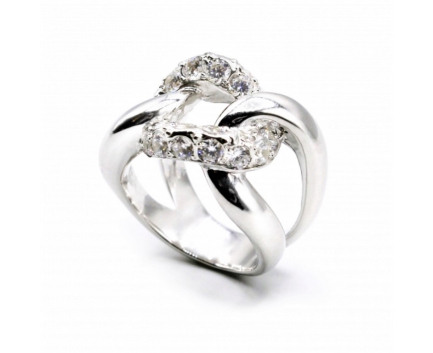 Кольцо  из серебра 925 пробы с фианитом 46-5-ZZ-R-001985