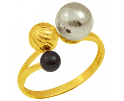 Кольцо  из серебра 925 пробы с жемчугом 23-9-WW-R-082747