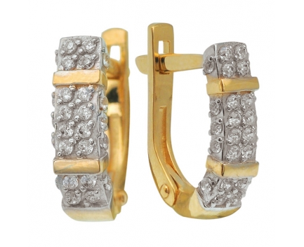 Серьги  из серебра 925 пробы с фианитом 23-9-ZZ-E-083797