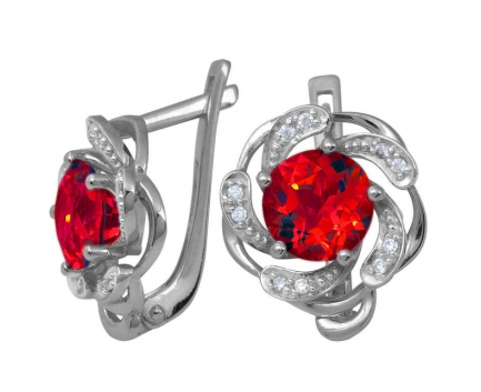 Серьги  из серебра 925 пробы с  23-5-ZQ-E-083655