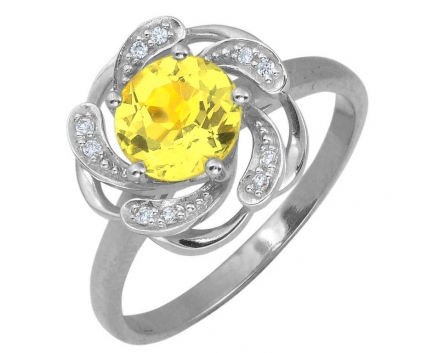 Кольцо  из серебра 925 пробы с  23-5-CZ-R-082655