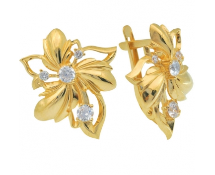 Серьги  из серебра 925 пробы с фианитом 23-9-ZZ-E-083727