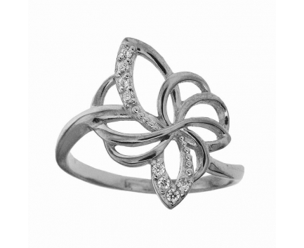 Кольцо  из серебра 925 пробы с фианитом 23-5-ZZ-R-082154