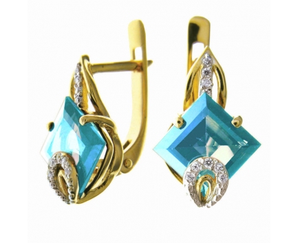Серьги  из серебра 925 пробы с  23-9-BZ-E-083219
