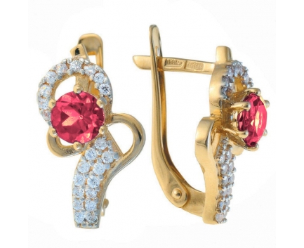 Серьги  из серебра 925 пробы с  23-9-RZ-E-083378