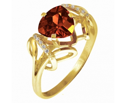 Кольцо  из серебра 925 пробы с кварцем 23-9-ZQ-R-082599