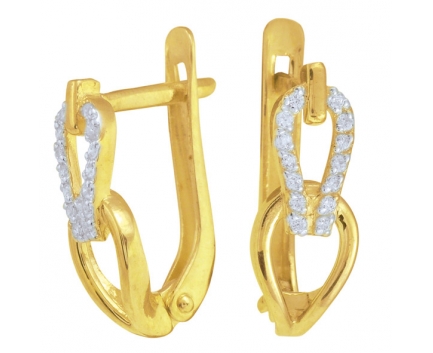 Серьги  из серебра 925 пробы с фианитом 23-9-ZZ-E-083907