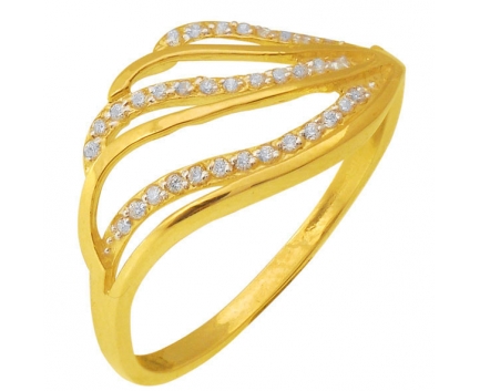 Кольцо  из серебра 925 пробы с фианитом 23-9-ZZ-R-082858
