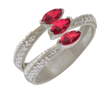 Кольцо  из серебра 925 пробы с рубином 23-5-RZ-R-082879