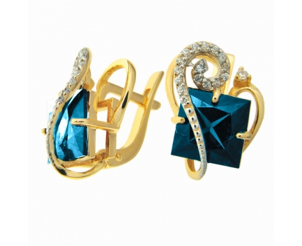 Серьги  из серебра 925 пробы с  23-9-ZB-E-083315
