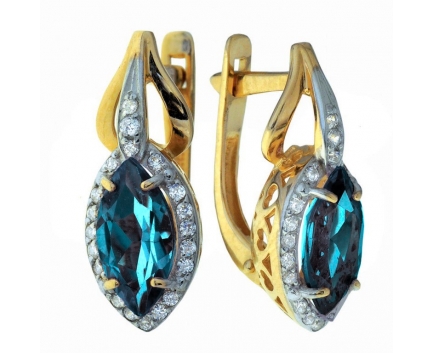 Серьги  из серебра 925 пробы с  23-9-ZB-E-083364