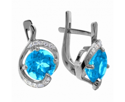 Серьги  из серебра 925 пробы с  23-5-BZ-E-083272