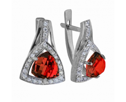 Серьги  из серебра 925 пробы с  23-5-ZQ-E-083273