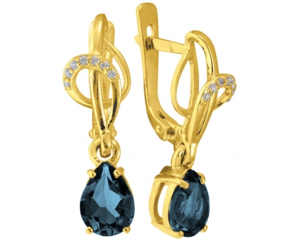 Серьги  из серебра 925 пробы с  23-9-ZB-E-083603