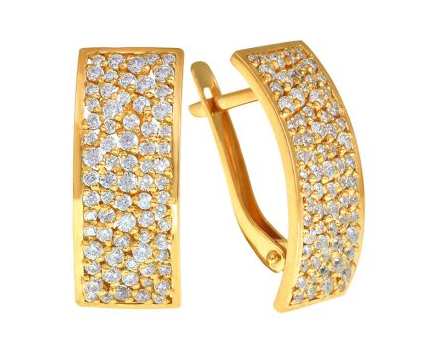 Серьги  из серебра 925 пробы с  23-9-ZZ-E-083978