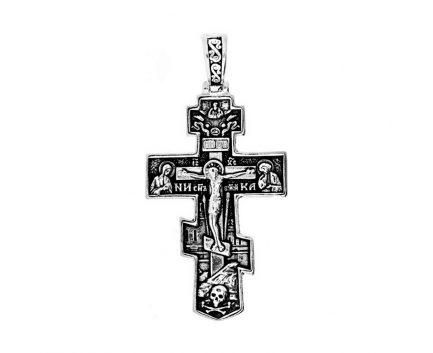 Подвеска «православный крест» из серебра 925 пробы с  24-5-OO-P-061331