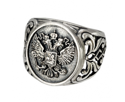 Печатка «герб россии» из серебра 925 пробы с  24-5-OO-R-063131