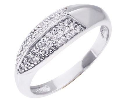 Кольцо  из серебра 925 пробы с фианитом 23-5-ZZ-R-821583