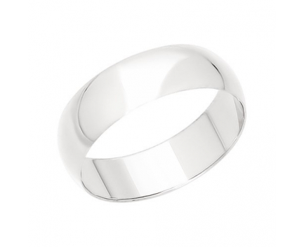 Кольцо «обручальное» классическое из серебра 925 пробы с  28-5-OO-R-001050