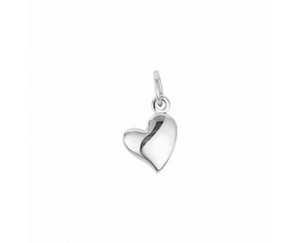 Подвеска «сердце» из серебра 925 пробы с  13-5-OO-P-00P003